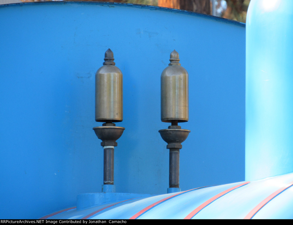 The whistles on THOMAS 1 standing by at Pinacate...Tidmouth station